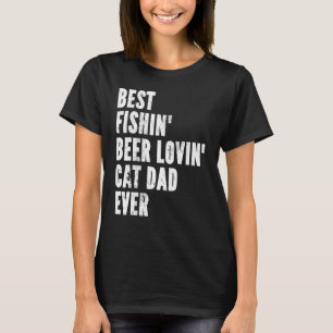 T-shirt Meilleur Papa Chasseur de Poisson Amateur de Bière