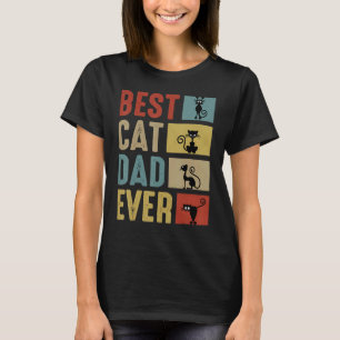 T-shirt Meilleur Papa Chat Actif Costume Fête des Pères Pa