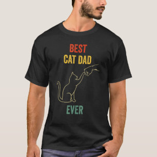 T-shirt Meilleur papa chat du monde Chaton Papa chat Poin