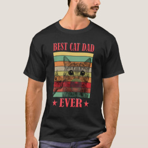 T-shirt Meilleur papa chat du monde Papa chat Fête des p