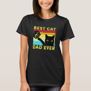T-shirt Meilleur Papa Chat du Monde Papa Chat Poing en l'