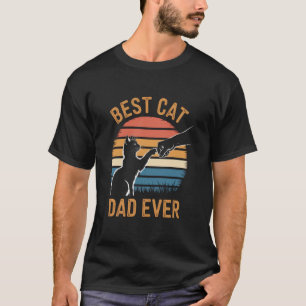 T-shirt Meilleur Papa Chat du Monde Poing Contre Chat Papa