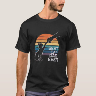 T-shirt Meilleur Papa Chat du Monde Poing contre Poing Drô