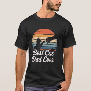 T-shirt Meilleur Papa Chat du Monde Poing contre Poing Pap
