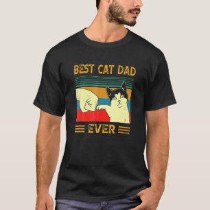 T-shirt Meilleur Papa Chat du Monde Poing contre Poing Pap