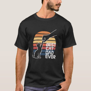 T-shirt Meilleur Papa Chat du Monde Poing contre Poing Vin