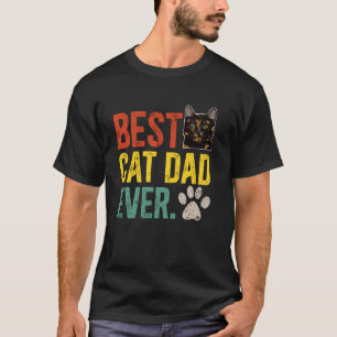 T-shirt Meilleur Papa Chat du Monde Propriétaire de Chat T