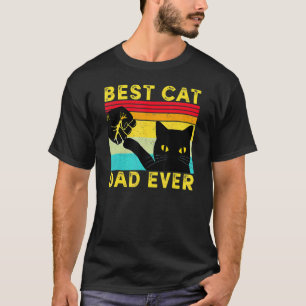 T-shirt Meilleur Papa Chat Jamais Papa Chat Poing Contre J
