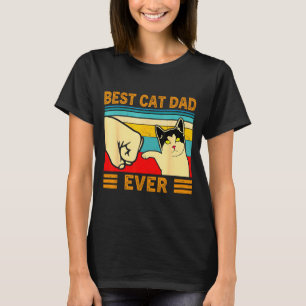 T-shirt Meilleur Papa Chat Mignon Cadeau Drôle pour Amoure