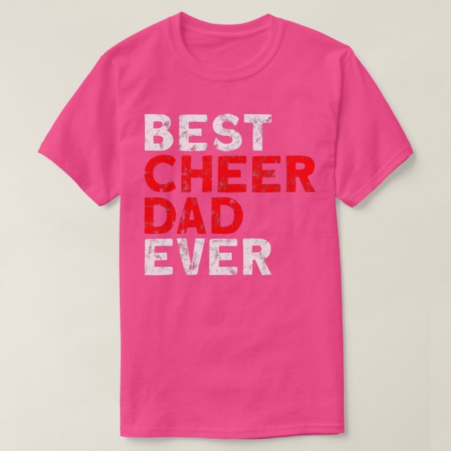 T-shirt Meilleur papa Cheerleader papa (Design devant)