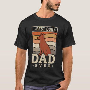 T-shirt Meilleur papa chien de tous les temps silhouette r