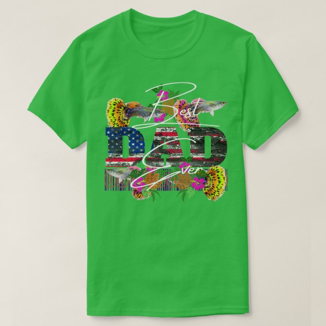T-shirt Meilleur papa chiot jamais 1 (Design devant)