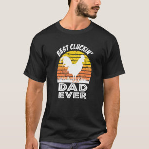 T-shirt Meilleur Papa Cluckin' Ever Garçon Ferme Animal Po