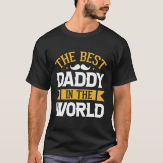T-shirt Meilleur Papa Dans Le Monde Entier Fête des pères 