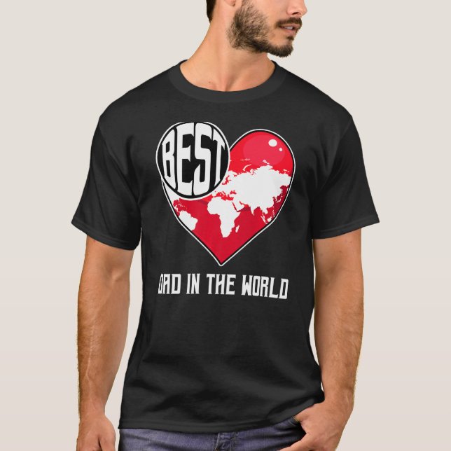 T-shirt Meilleur Papa Dans Le Monde Fête des pères Cool Pa (Devant)