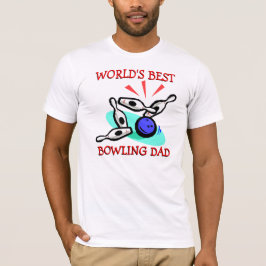 T-shirt Meilleur papa de bowling jamais