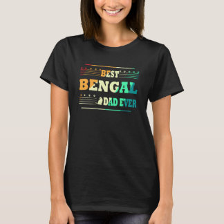 T-shirt Meilleur papa de chat Bengal de tous les temps pou