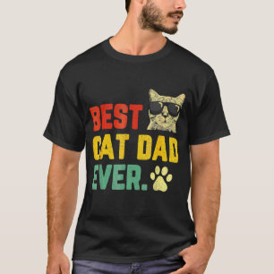 T-shirt Meilleur Papa de Chat Vintage