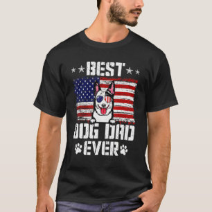 T-shirt Meilleur Papa de Chien Australien de Bétail Usa Dr
