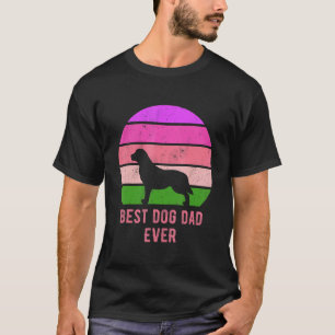 T-shirt Meilleur papa de chien Retriever doré drôle