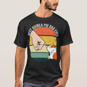 T-shirt Meilleur Papa De Cochon De Guinée Jamais De Pomme 