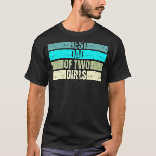 T-shirt Meilleur Papa De Deux Filles