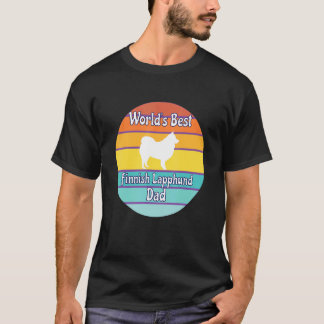 T-shirt Meilleur papa de Lappfond finlandais du monde
