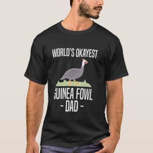 T-shirt Meilleur Papa de Pintade du Monde pour la Fête des