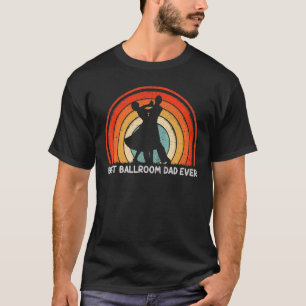 T-shirt Meilleur Papa de Salle de Bal de Style Rétro Mens