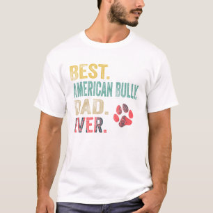 T-shirt Meilleur papa de taureau américain jamais père Vin