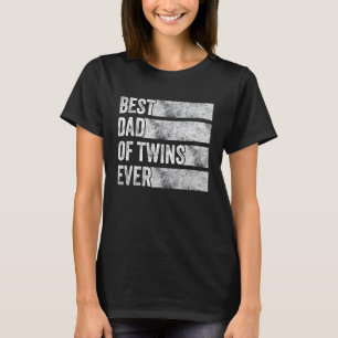 T-shirt Meilleur Papa De Twins Grossesse Faire-part Drôle 