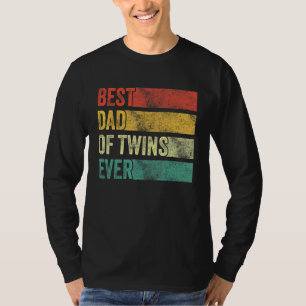 T-shirt Meilleur Papa De Twins Grossesse Faire-part Drôle