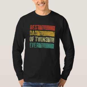 T-shirt Meilleur Papa De Twins Grossesse Faire-part Drôle 
