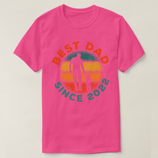 T-shirt Meilleur papa depuis 0 (Design devant)