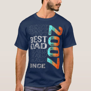 T-shirt Meilleur papa depuis 2007 pour le meilleur papa du