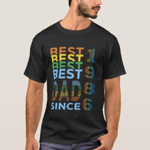 T-shirt Meilleur Papa Depuis La Fête Des Pères 1986