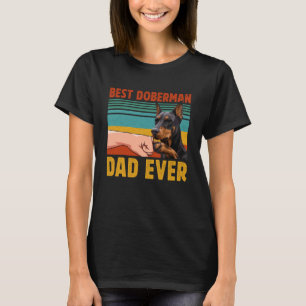 T-shirt Meilleur papa Doberman de tous les temps père Dobe