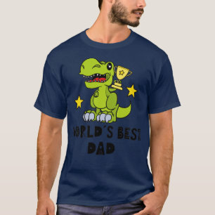 T-shirt Meilleur Papa Drôle Papa Dinosaur T Rex Mondes Mei