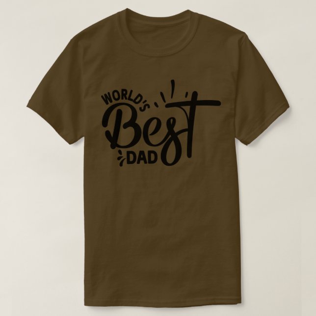T-shirt Meilleur papa du monde (Design devant)
