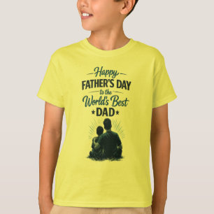 T-shirt Meilleur Papa du Monde Cadeau de Fête des Pères