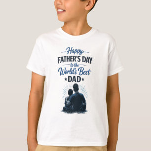 T-shirt Meilleur Papa du Monde   Cadeau de Fête des Pères 