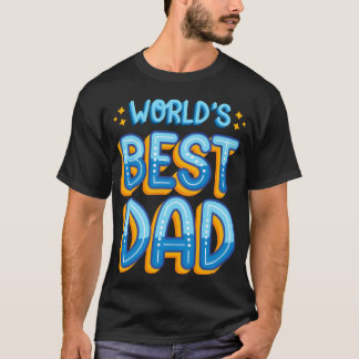 T-shirt Meilleur Papa du Monde Cadeau Fête des Pères pour