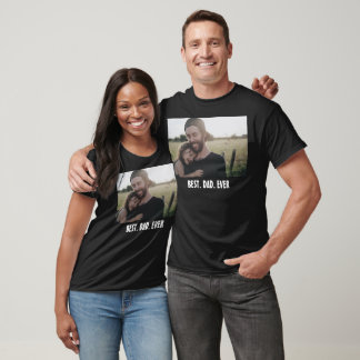 T-shirt Meilleur Papa du Monde – Photo Moderne pour la Fêt