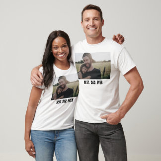 T-shirt Meilleur Papa du Monde – Photo Moderne pour la Fêt