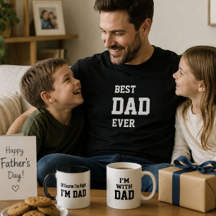 T-shirt Meilleur Papa Ever Drôle Cadeau de Fête des Pères