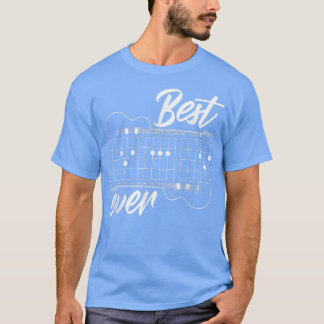 T-shirt Meilleur papa EverFunny Daddy Joueur de guitare Mu