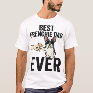 T-shirt Meilleur Papa Frenchie Ever Drôle Design de T-shir