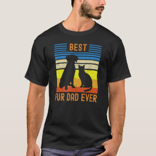 T-shirt Meilleur papa furieux jaune chocolat Lab Dog et ch