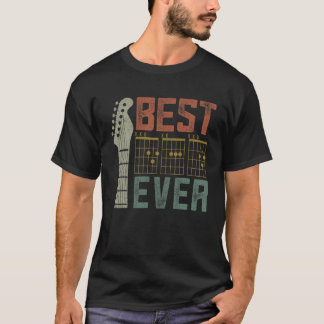 T-shirt Meilleur Papa Guitare Musique Hommes Vêtements Fêt