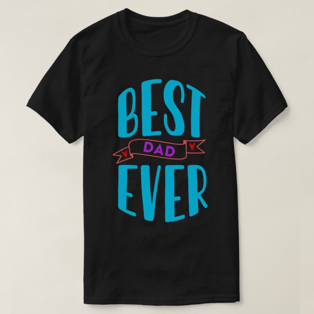 T-shirt Meilleur papa jamais (Design devant)